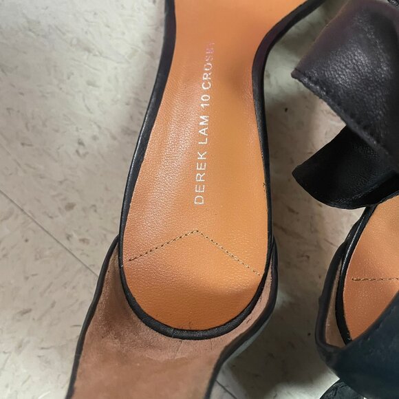 30 CROSBY DEREK LAM Womens Sz 8.5M Leather Ankle Strap Kitten Heel Sandals - Picture 6 of 12